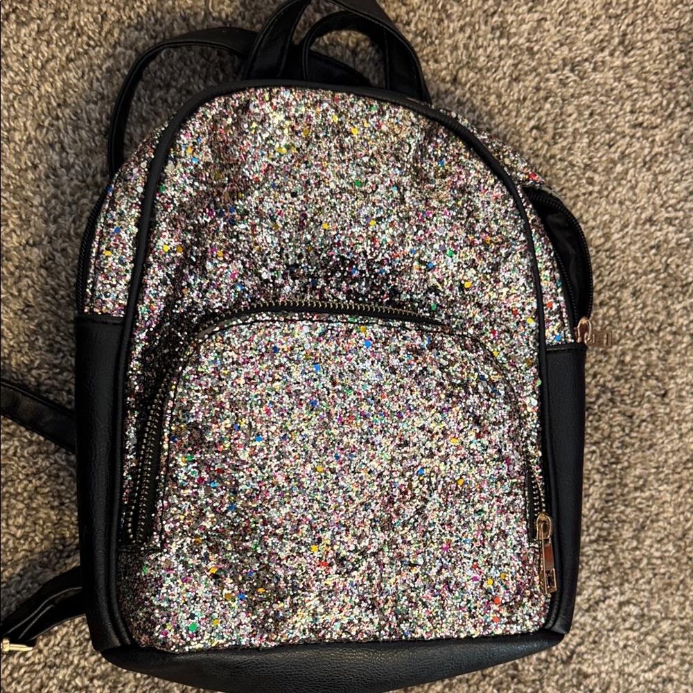 Wonder Nation Sparkling Multicolor and Black Backpack